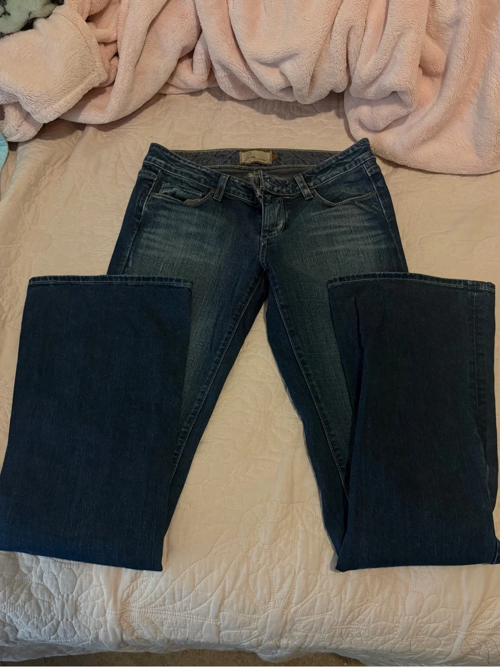 PAIGE Dark Blue Bootcut Jeans